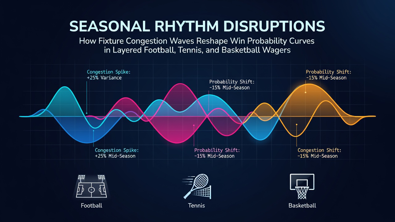 Fixture congestion patterns across football, tennis and basketball schedules