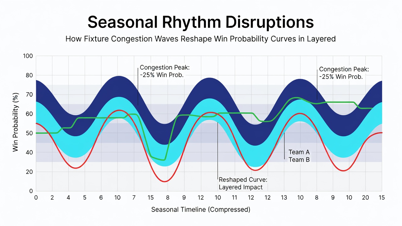 Win probability curve adjustments during congested fixture periods