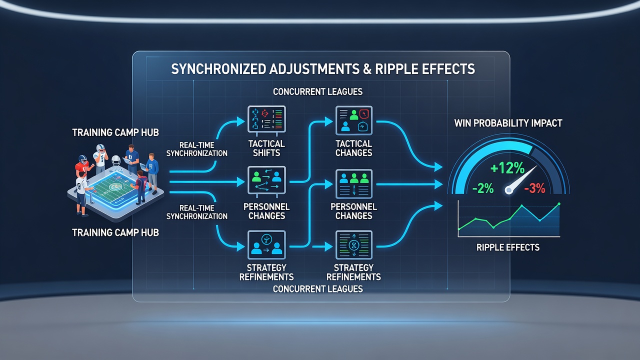 Impact of synchronized training on concurrent league performance metrics